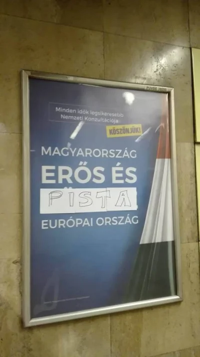 S.....n - Poprzednio publikowałam plakat, na którym widniało hasło "Magyarország erős...