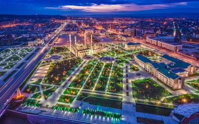 nexiplexi - Grozny (Czeczenia) nocą
#cityporn #fotografia #ciekawostki #grozny #czec...