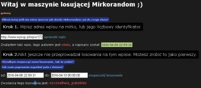 z0nic - Losowanie odbyło się 2 godziny później, także wygrał wołam @szczesliwa_pateln...