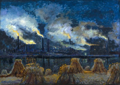 My-serotonin - "Fire and Grain Sheaves"
Fritz Gärtner, 1914
#malarstwo #sztuka