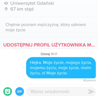 h.....s - #tinder

Ciekawe jak zareaguje xd