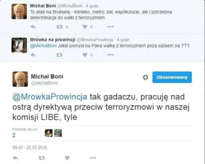 zyd_urojony - Boni chce dyrektywą unijną znieść terroryzm. Ten koleś się ośmiesza.