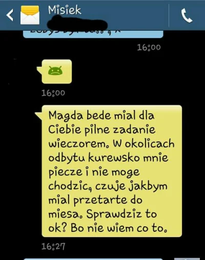 Maadga - Siedzę sobie na kanapie i czytam wykop, i w tym momencie przychodzi SMS od m...