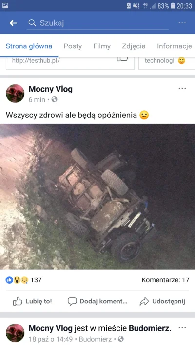 Leoncjovitz - Ulanowicz tak dopakował bebzun w jułeseju, że aż terenówka się poddała
...