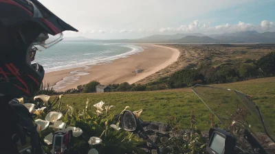 jeebzdzidy - Harlech Beach, Polnocna Walia #motocykle #adventuretime #adv