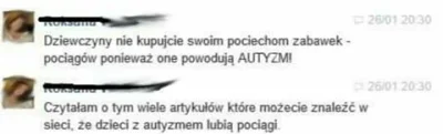 j557 - @birus: trochę jak z pociągami, co powodują autyzm