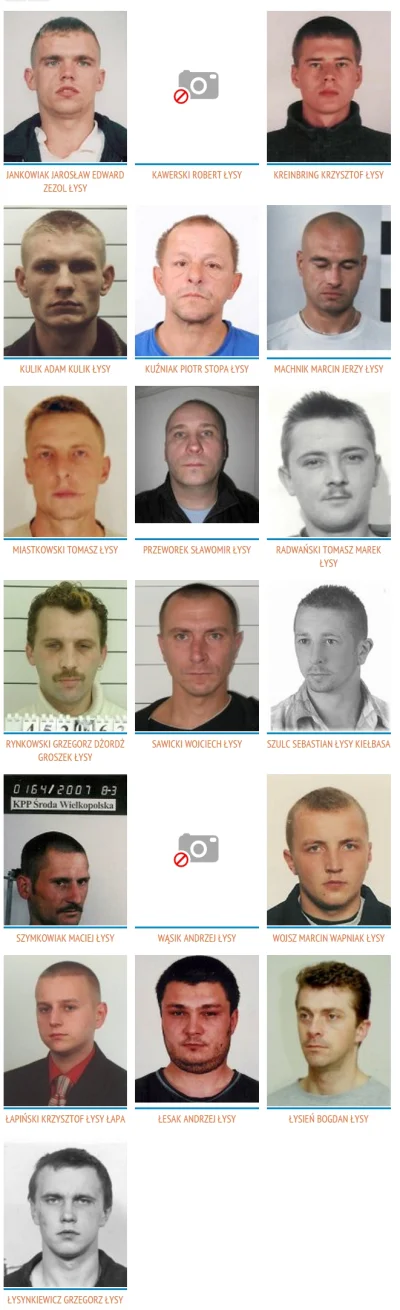 kot1401 - Wszystkie osoby o pseudonimie "Łysy" poszukiwane przez polską policję



Co...