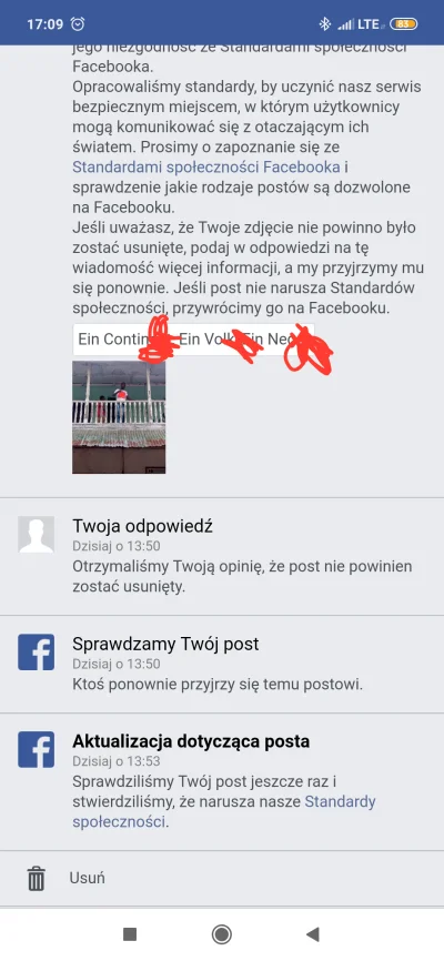 Kir91 - Tldr: usługa odwoływania się od bana na Fejsie przez obywatel.gov.pl działa!
...