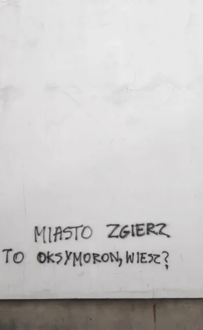 Lodz - @Lodz: Trochę wandalizm, trochę filologia polska 
#lodz #heheszki #zgierz