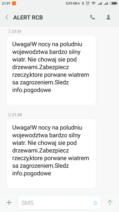 C.....n - Ostrzegają jednak. Tzn. najpierw zaczęło wiać, jak jasna cholera, a kwadran...