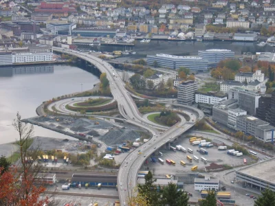 Rosenzweig - Centrum Bergen, czyli jak rozwiązać węzeł 4 dróg na drodze szybkiego ruc...