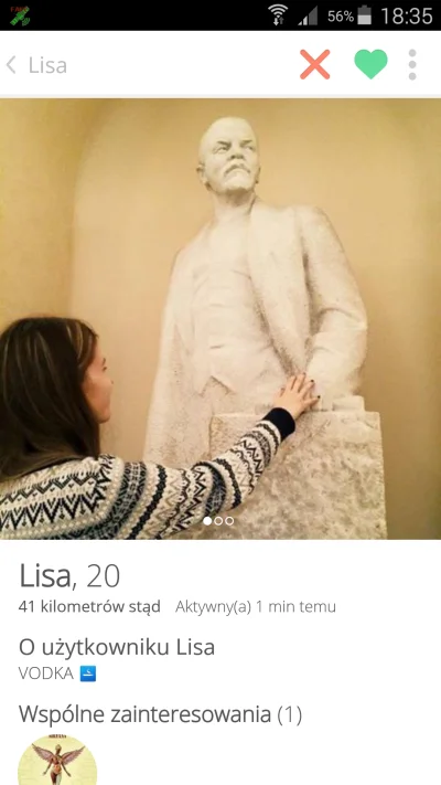 SuchyRzyg - Stuprocentowa rosjanka ( ͡° ͜ʖ ͡°) 
#fakegps #tinder #rozowepaski #lenin...