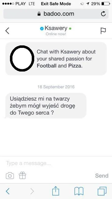 kam15 - znajomy #rozowypasek podeslal #rakcontent z #badoo #heheszki