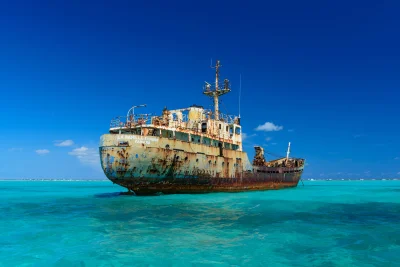 enforcer - Opuszczony statek na Karaibach.
#ciekawostki #fotografia #opuszczonemiejs...