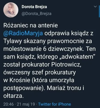 Zarzadca - Gdzie są te zatrzymania pedofili w sutannach? Gdzie te wjazdy na plebanię ...