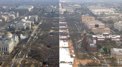 havermeyer - Po lewej - inauguracja Obamy, po prawej - Trumpa.

#trump #usa #wybory...