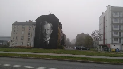 A.....1 - Mural upamiętniający Wojciecha Korfantego w #katowice na ulicy Dudy-Gracza....