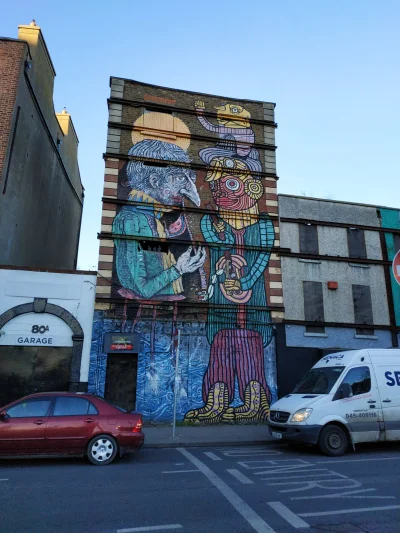 dublinek1970 - Mural w Dublinie na Smithfild, ciekawe o kogo chodzi? Mam nadzieję że ...