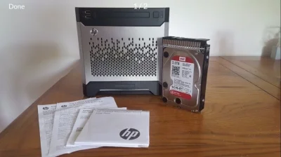 BaronOpryskus - #komputery #chwalesie #serwery HP Microserver ProLiant G8 + WD 3TB Re...