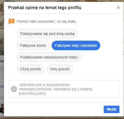 jedziemtam - cześć, proszę o pomoc w zgłoszeniu tego profilu do FB jako podszywanie s...