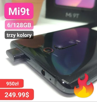 sebekss - Tylko 249.99$ (950zł) za Xiaomi Mi 9t 6/128GB❗
Najniższa cena w historii i...