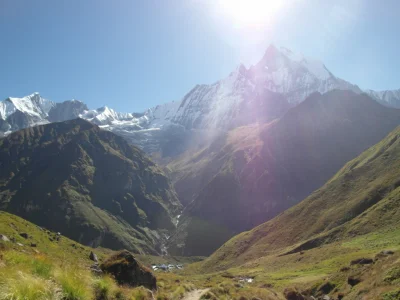 swlabr - Wspomnienia z Nepalu.
Machhapuchhare widziana ze szlaku do base campu Annap...