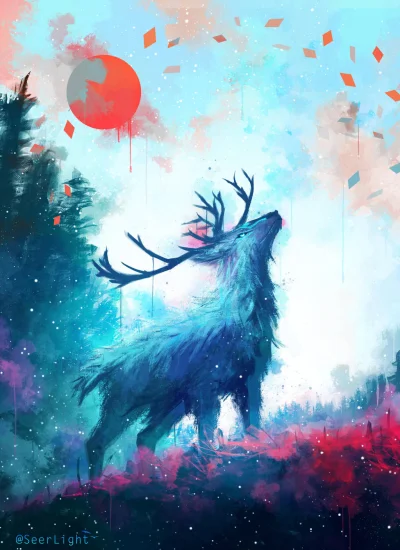 j.....n - @je_den: https://www.deviantart.com/seerlight/art/Iced-Deer-700200420