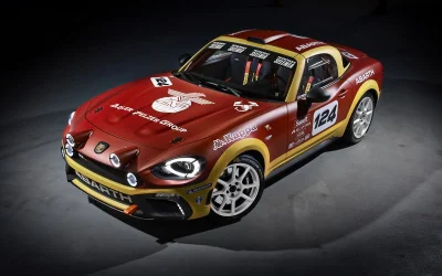 D.....T - A oto nowy Abarth 124 Rally :) Będzie jeżdził w klasie R-GT, silnik 1.8 tur...