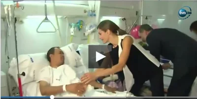 smaky78 - Hiszpańska para królewska odwiedza ofiary zamachu w szpitalu. Jakbym #!$%@?...