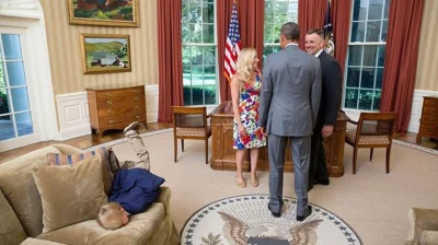 D.....a - W czasie wizyty agenta Secret Service wraz z żoną u Baracka Obamy ich syna ...