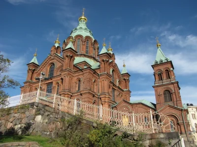 johanlaidoner - W samym centrum stolicy Finlandii- Helsinek, stoi wielka cerkiew wybu...