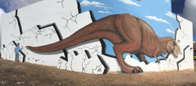 angelo_sodano - #vaticanomurales #graffiti #streetart #dinozaury