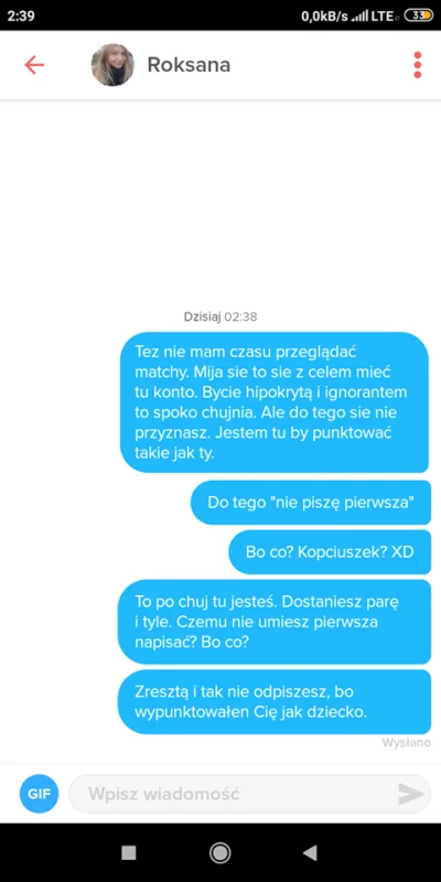 Porazka_Sezonu - Kolejna głupia hipokrytka na Tinderze. Chyba zrobię projekt "HIPOKRY...