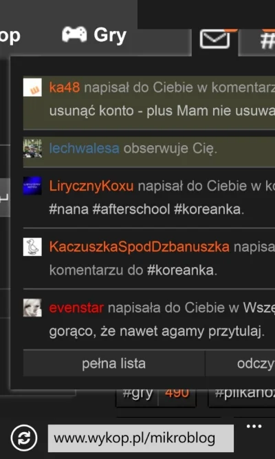 g.....2 - Ostatnio tak trochę wygrywam w życiu osobistym, wchodzę na Mirko po 2 dniac...