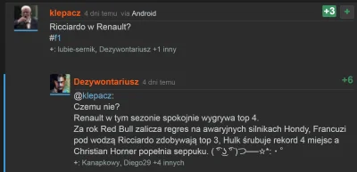 Dezywontariusz - W nawiązaniu do przejścia Ricciardo do Renault i tego wpisu @klepacz...