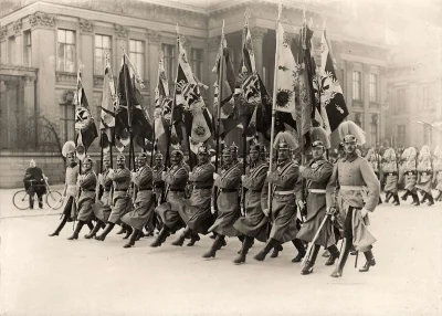 Gneissenau - Królowa holenderska Wilhelmina, zaproszona przez cesarza niemieckiego Wi...