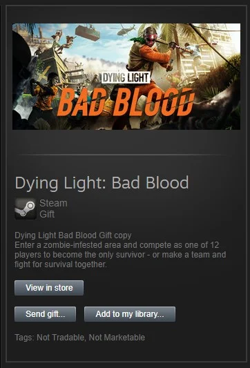 p.....e - #rozdajo #steam #rozdajosteam oddam w dobre ręce Dying Light: Bad Blood jak...