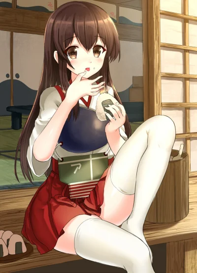 z.....s - #randomanimeshit #kantaicollection #akagi
#arudehido 
Ta to ma apetyt :D