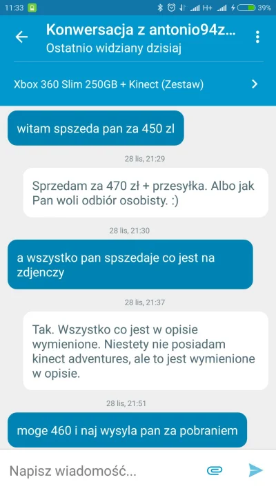 Marcinox - Coś się zepsuło, wrzucam jeszcze raz.

Przyjaciele z #olx co odpisać?

Wys...