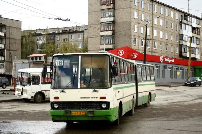 I.....0 - Ostatni liniowy Ikarus 280 w Kraju Permskim. Jeździ w mieście Bieriezniki, ...