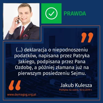 DemagogPL - @DemagogPL: Czy posłowie Prawo i Sprawiedliwość deklarowali, że nie będą ...