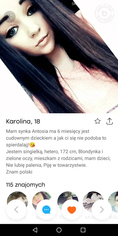 MaTi1556a - #badoo #podrywajzwykopem
Lvl 18
Dziecko
Reszta w opisie