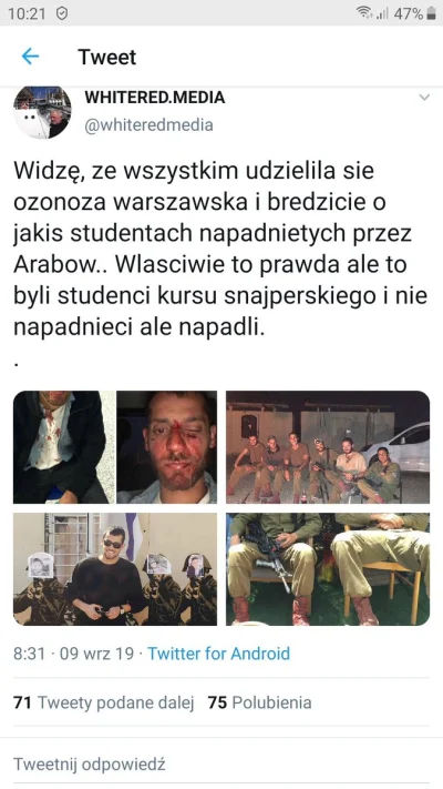 RobertKowalski - ... jeśli to prawda z tymi Studentami z Izraela... to Pan Turczyn po...