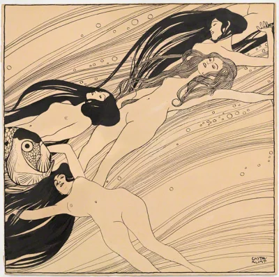 T.....a - Gustav Klimt, Krew ryby,1898r.

#malarstwo #sztuka #wolnoscdlapierogownaw...