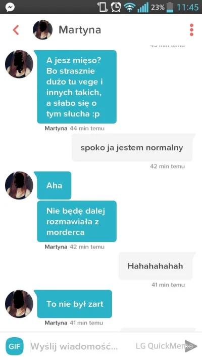 mirekpozakontrolo - myślałem że to plotki o tych vege

#tinder #bekazpodludzi #bado...