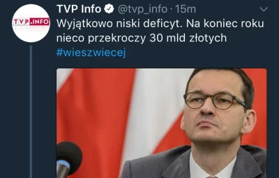 k1fl0w - O panie.... #tvpis coraz lepsze. Deficyt „nieco przekroczy”, znaczy "nieco" ...