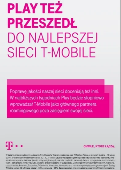 surma - #play też przeszedł do najlepszej sieci #tmobile!

http://www.telepolis.pl/wi...