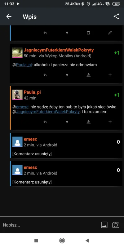 emesc - @Paula_pi a Tobie co? Wyjaśniłem Ci gdzie byłaś, a Ty usuwasz i blokujesz? WT...