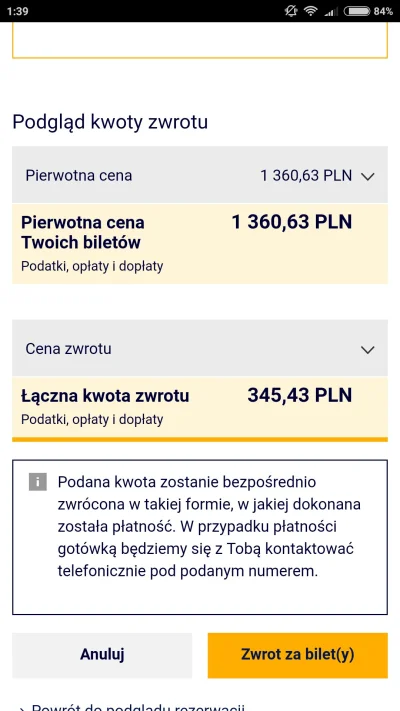 Davidozz - Ktoś orientuje się w zwrotach biletów Lufthansa? Z miesiąc temu zrobiłem r...