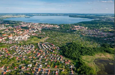 WojciechG - #gizycko widziane z lotu ptaka z #motolotnia i Niegocin w całej swojej ok...